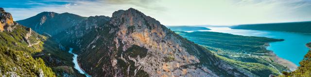 Verdon, Gorges du Verdon, lac de Sainte-Croix, Panorama
