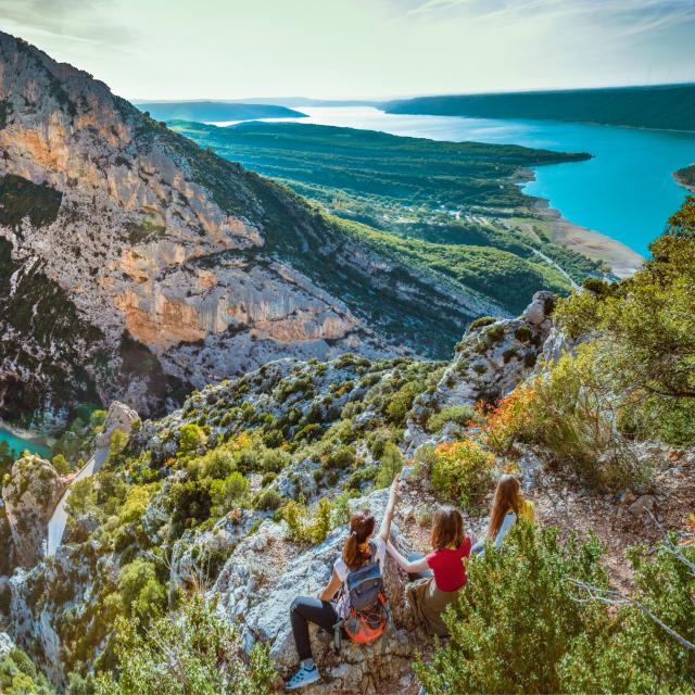 Verdon, Gorges du Verdon, lac de Sainte-Croix, Panorama