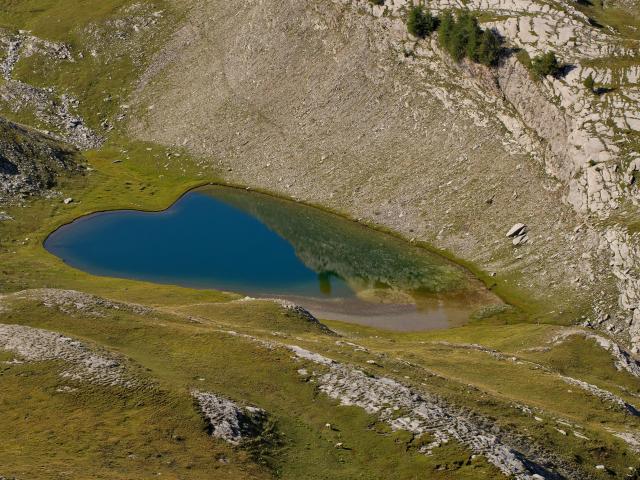 Lacs de l'Encombrette 2336 m, Allos,04, Alpes-de-Haute-Provence, Paca,  France // France,Paca, Alpes- de-Haute-Provence, Allos, Lacs de l'Encombrette 2336 m