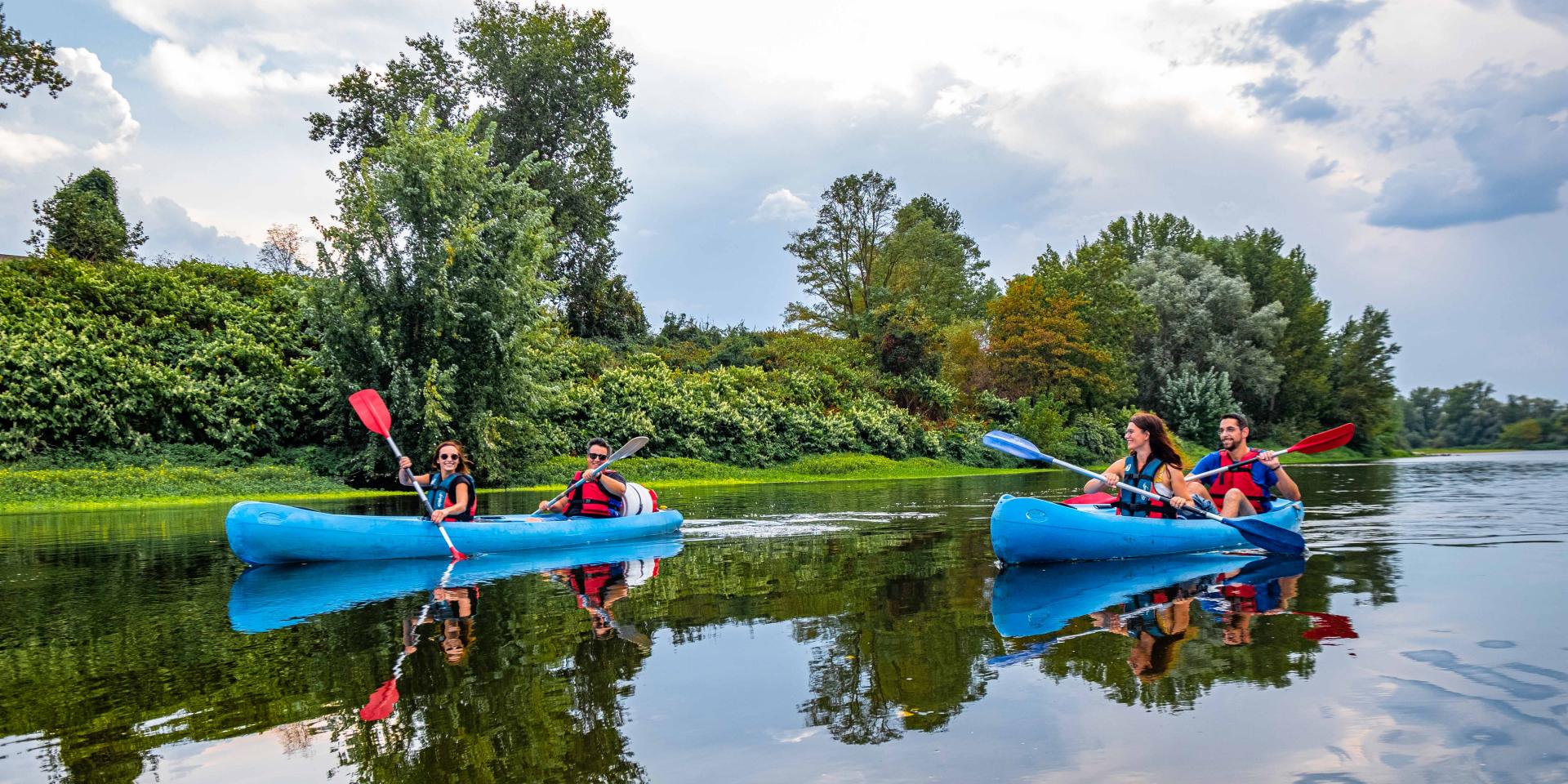 Canoeing on the Allier