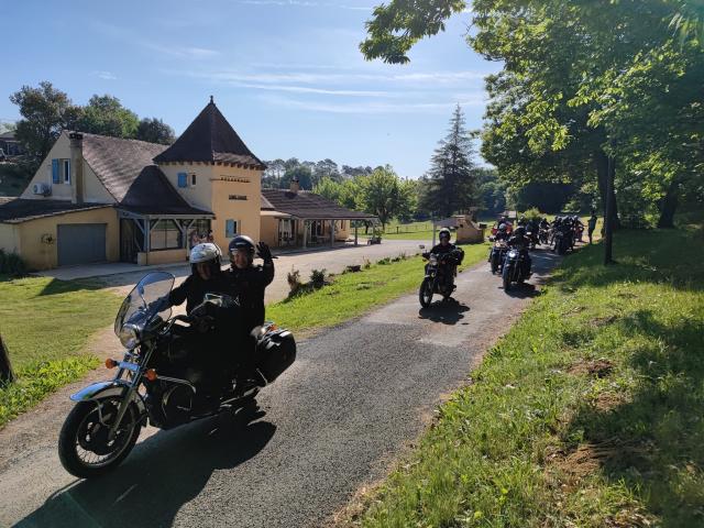 Départ du gîte des motards à la fin des vacances