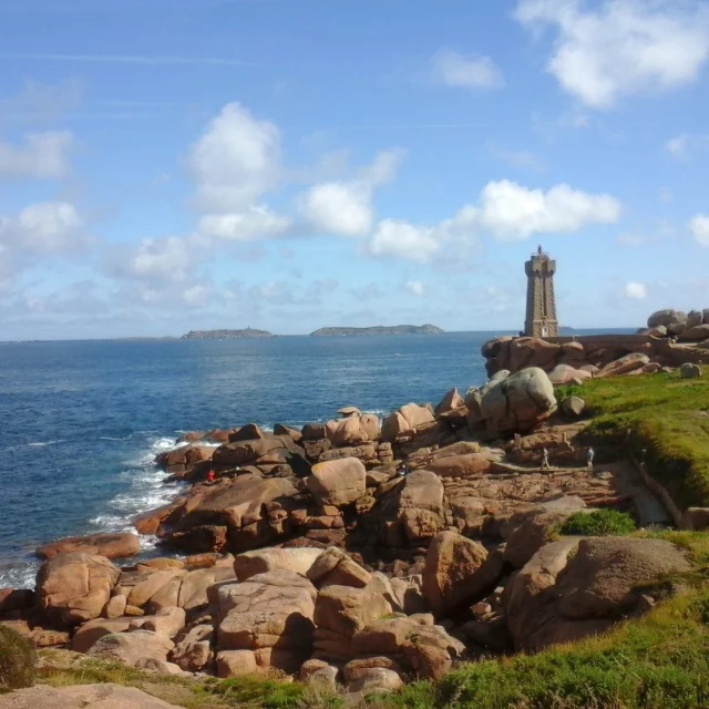 Brittany Pink Granite Coast Perros Guirec Ploumanach Lighthouse Photo C Bertrand Lhotellier