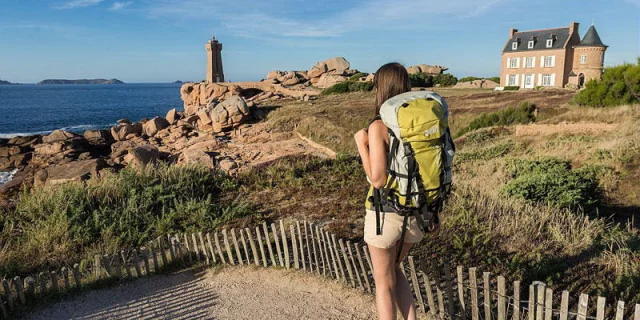 Bretagne Randonnee Pedestre Gr34 Cote De Granit Rose Perros Guirec Ploumanach Randonnee