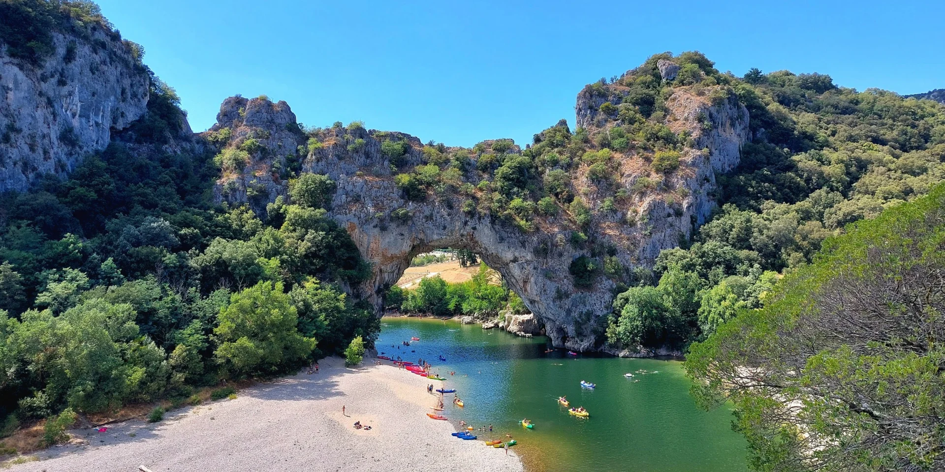 Ardeche Nature Vallon Pont Darc Site View C La Fontinelle Village De Gites Reduite