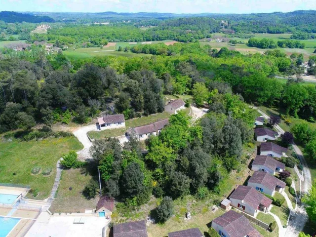 Village De Gites Au Creux Des Arbres Dordogne Luchtfoto