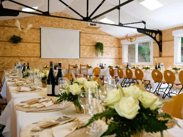 Village De Gites Le Domaine Du Moulinet 53 Zaal voor huwelijksreceptie