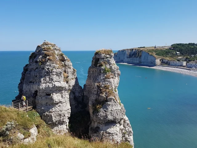 Normandië Seine Maritiem Toerisme Etretat Strand Kust