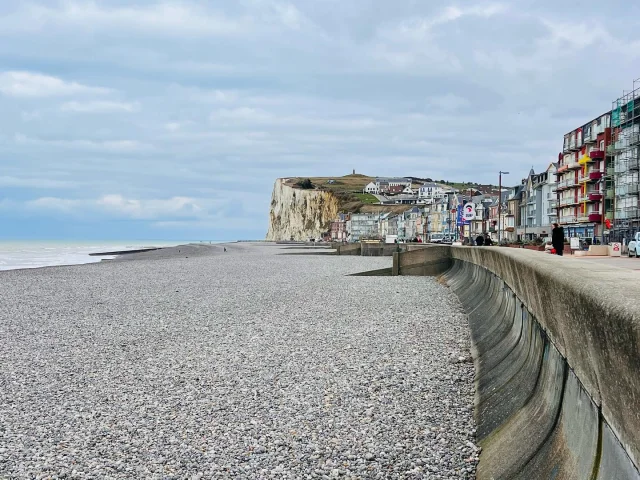 Normandië Seine Maritiem Toerisme Mers Les Bains Strand Kiezels