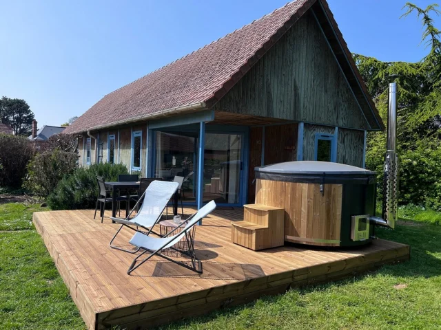 Village De Gites Pre Marin 10 Gite Chalet Exterieur Terras Spa Jacuzzi