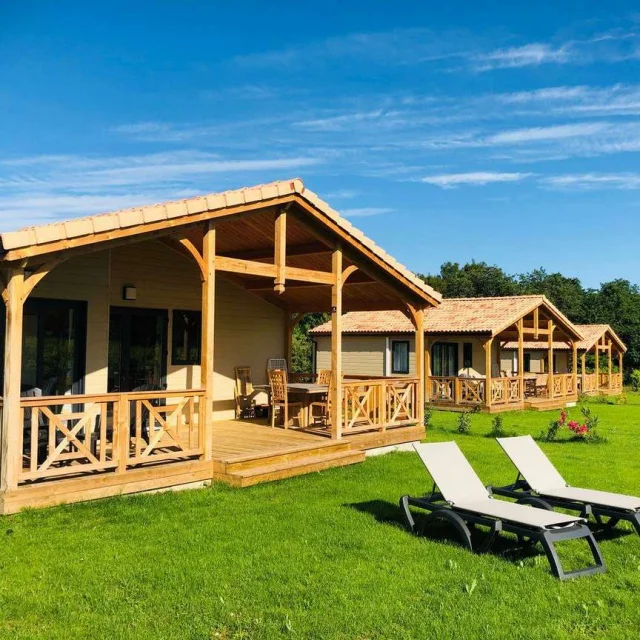 Location Gite Drome Chalets Les Bridoux Vignes
