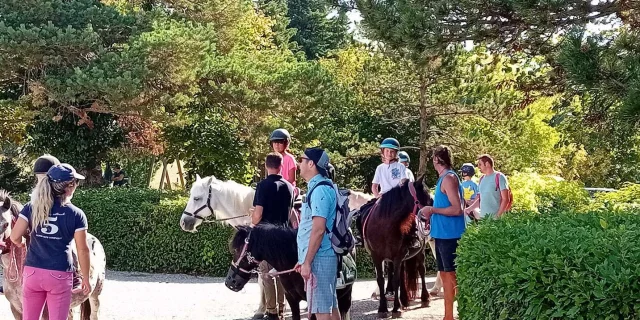 Randonnee A Cheval Balades A Poney Pour Les Enfants Pendant Les Vacances En Villages De Gites