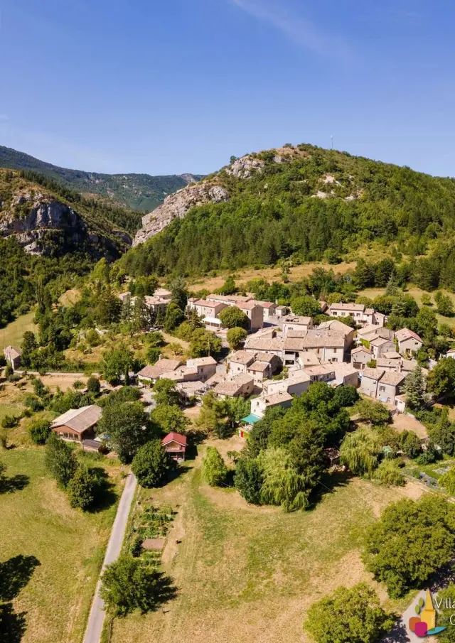 Drome Provencale Village Vue Aerienne