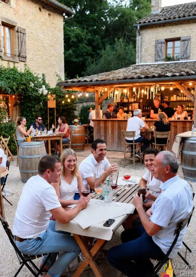 Gite Groupe Dordogne Convivialite Place Village 09