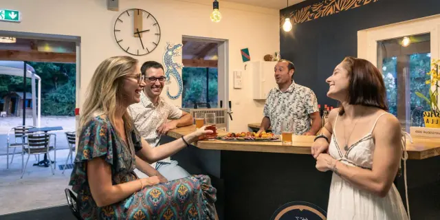 Village De Gites Ravel Gard Cevennes 105 Groupe Amis Aperitif Bar Accueil Soiree Ete Se Retrouver Convivialite Bis