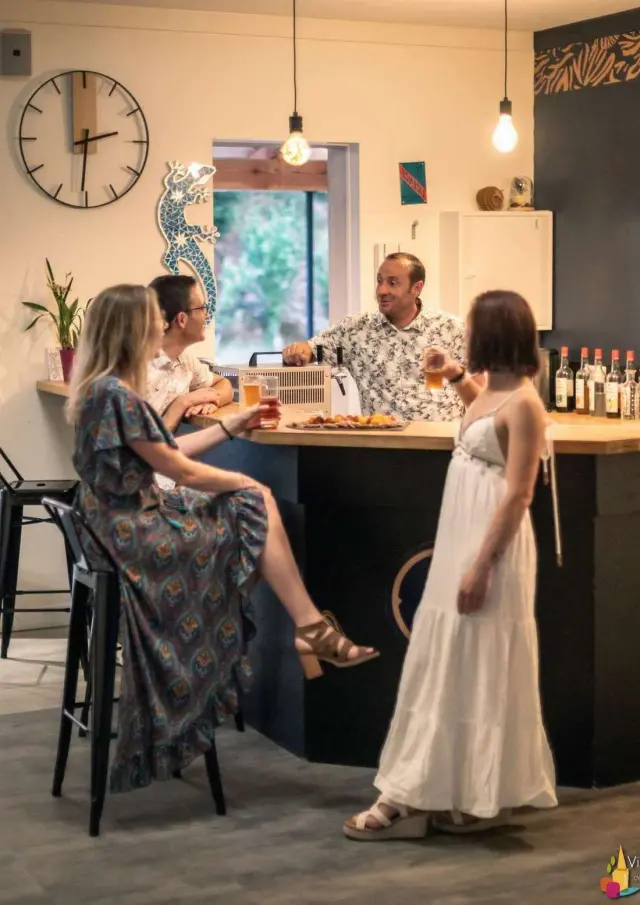 Village De Gites Ravel Gard Cevennes 098 Groupe Amis Aperitif Bar Accueil Soiree Ete Se Retrouver Convivialite Bis