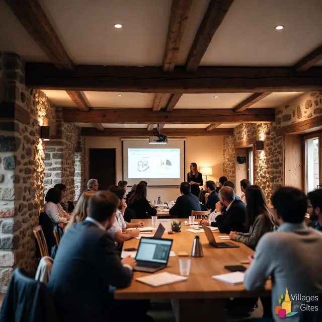 Accueil De Groupe Pour Seminaire Stage Et Formation Hebergement Avec Restauration Salle Equipee Et Activites Village De Gites Image Format Carre 22