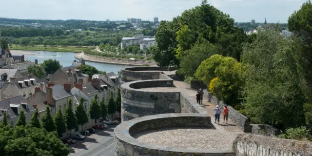 Pays De Loire Anjou Angers Chateau Remparts