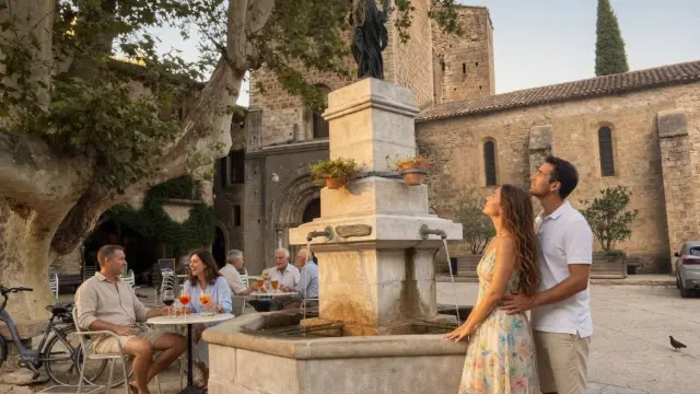 Herault Vermietung Ferienwohnungen Frankreich Ferienhäuser Familie Dorf Fontaine