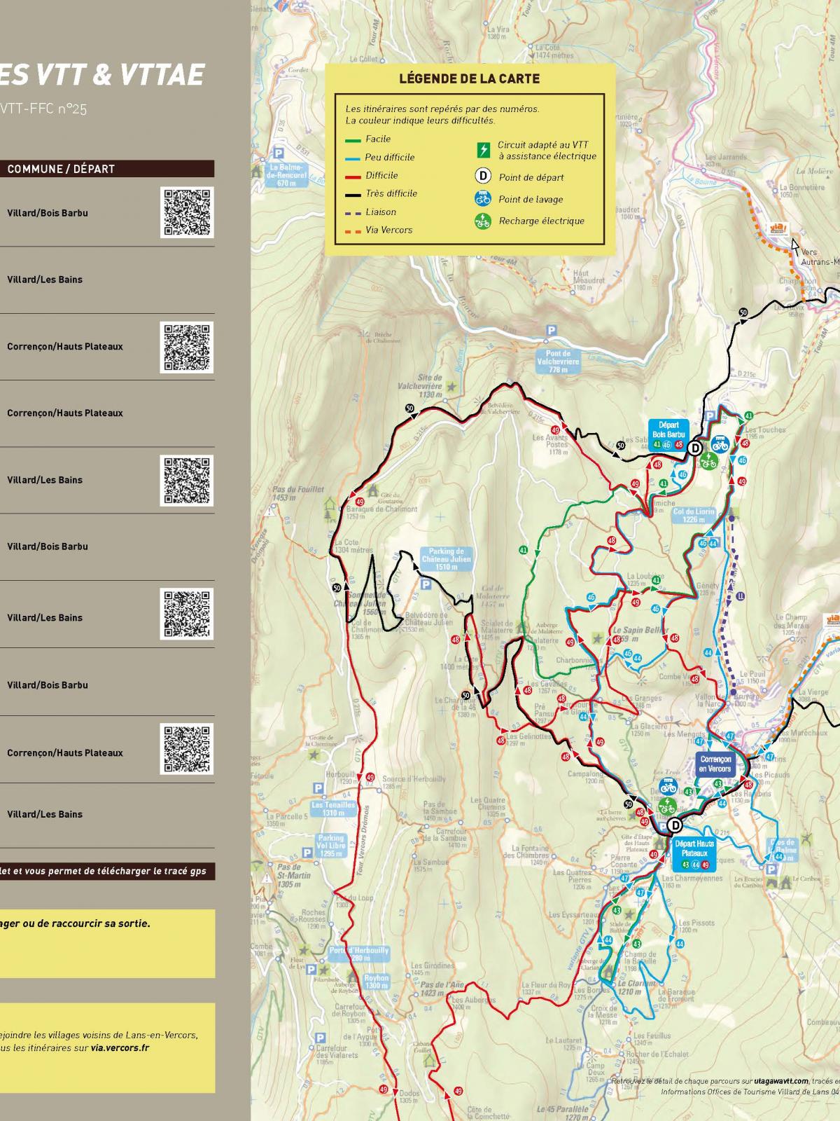 Brochures et plans Office de tourisme de Villard de Lans / Corrençon