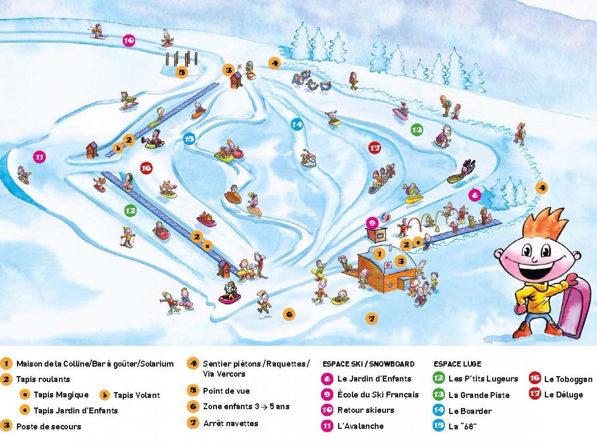 Plans des pistes Office de tourisme de Villard de Lans / Corrençon en