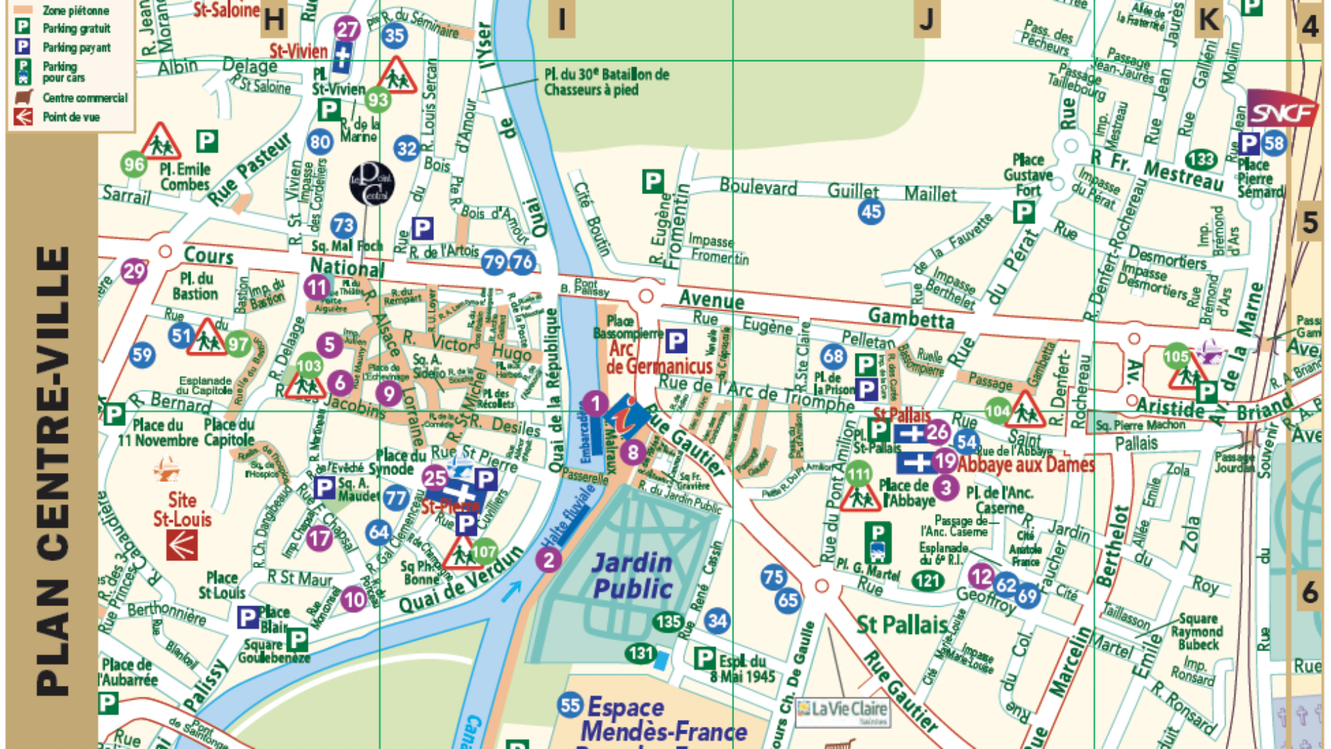 Plans Ville de Saintes