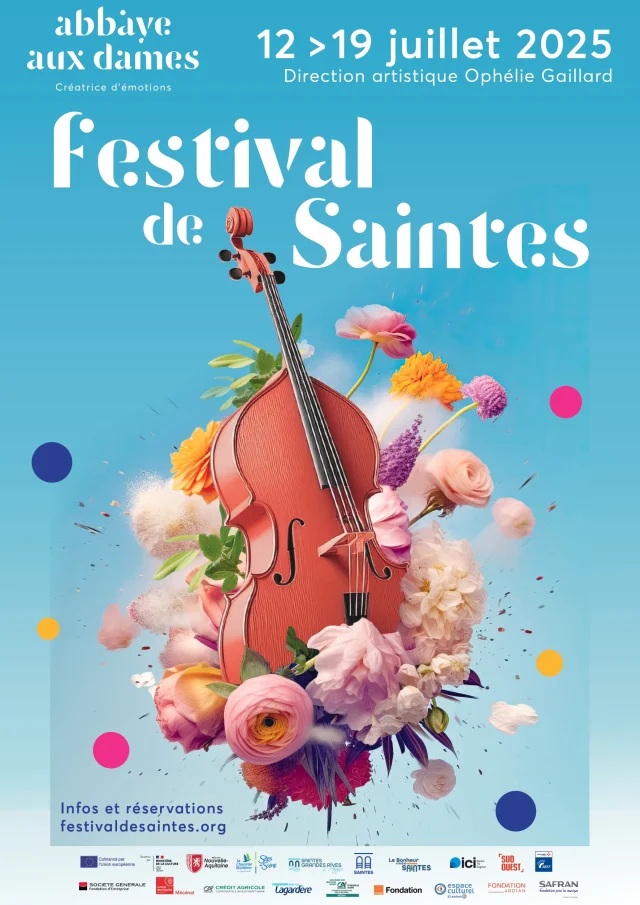 Affiche Festival De Saintes 2025 Abbaye Aux Dames Saintes