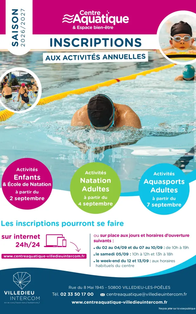 2026 Flyer Inscriptions Centre Aquatique