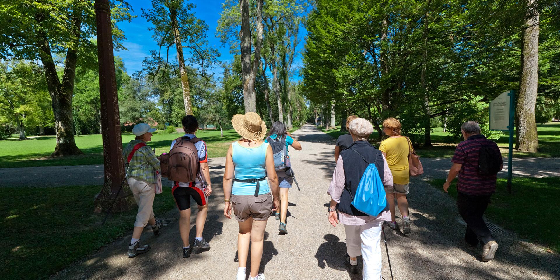 Randonnée au départ du parc thermal