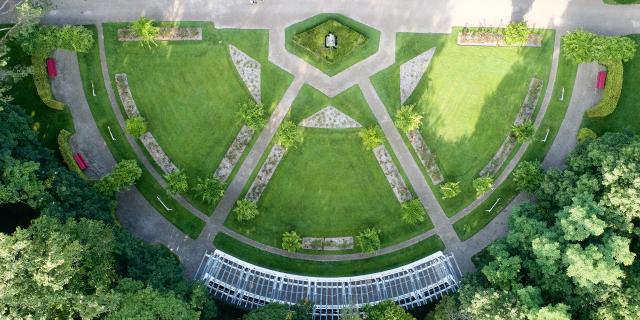Photo aérienne rotonde Parc de Vittel