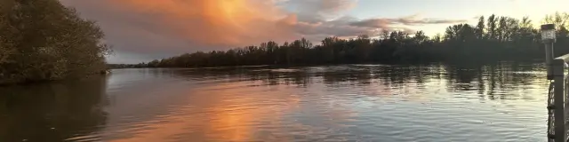 Coucher de soleil à Vaux-sur-Seine