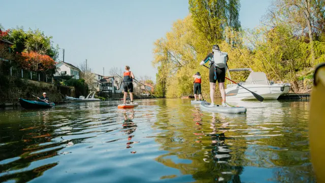 Paddle à Villennes-sur-Seine avec Les Ragondins